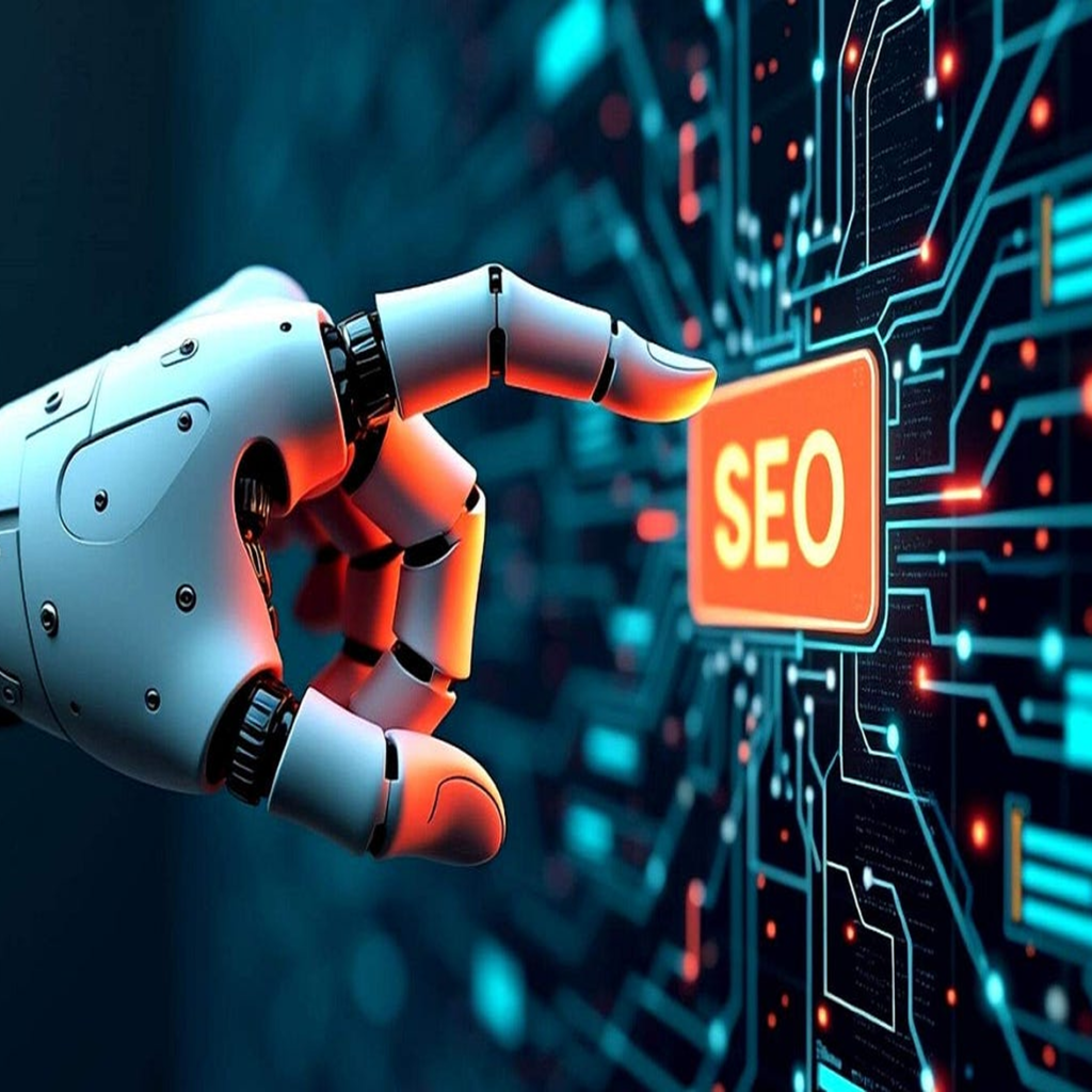 A modern tablet displaying a 3D growth chart and AI data symbols on a wooden desk, representing ROI growth for Irish small businesses.